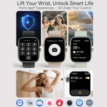 PANDA IDW29 New Unisex Smartwatch, 1.83-Inch Touch Screen, Bluetooth APP Control, Multiple Sports Modes, Fitness Tracking, Customizable Watch Face, Bluetooth Calling, Message Notifications, Daily Activity Monitoring, Suitable For Gifts, Sports, School And More - Black - View 9