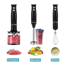 SOKANY 4-In-1 Multifunction Electric Mixer, 500W High Power, 2-Speed Control, Detachable Base, Suitable For Beating Eggs, Mixing Meat, Making Baby Food And Juicing, Ideal For Home And Hotel Use - Black - View 10