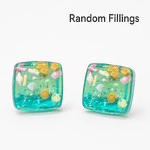 Malt Candy Ocean Ice Cube Squeeze Toy Island Shell Star Soft Rubber Square Toy, Jelly Texture Squeeze Stress Relief Handheld Toy, Soft And Bouncy, Suitable For Desk Decor, Stress Relief And Holiday Small Gifts - Multicolor - View 15