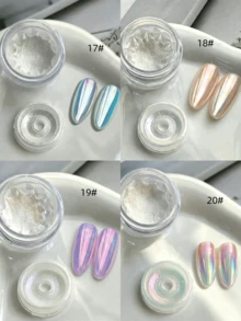 0.3g/片 美甲月光珍珠粉 天空鏡月光粉 仙女極光粉 冰透魔鏡偏光粉「天空之境系列」 - 彩色 - 查看 9