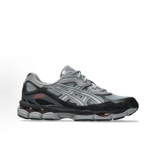 ASICS Gel-NYC Sneakers - Authentic Unisex Retro Lifestyle Running Shoes | Viral 2026 Sportstyle Urban Trainers | Premium Gel Technology Cushioning | Durable Suede & Mesh Performance Footwear | Classic Comfort Daily Sneakers - Grey Black Red - 查看 2