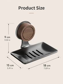 Suction Cup Draining Soap Holder, No-Drill Wall-Mounted Rust-Proof Metal Soap Rack, Easy Install Sponge Storage Tray, Universal For Bathroom, Shower, Kitchen, Multi-Functional Home Storage Decorative Accessory - Multicolor - View 13