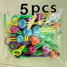 20/40pcs Circular Silicone Zip Ties, Sealed Fresh-Keeping Tape, With Pull Ring - Durable And Flexible Sealing Rope, Suitable For Kitchen Food Bags And Gift Packaging, Random Color - Multicolor - View 10