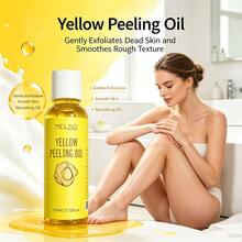 MELAO Yellow Exfoliating Oil 110ml/3.72fl.Oz, Gentle Exfoliating Body Oil, Softens Rough Skin And Removes Dead Skin Cells - 110ml - View 5