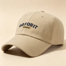 1 Stück Gothic-Stil lässige Herren-Baseballkappe, Buchstabenstickerei, Unisex-Mode, Sonnenschutz, geeignet für Outdoor-Aktivitäten - mehrfarbig - Übersicht 3