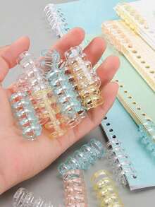 10 Pieces Of 5-Hole Ring Binders, Snap Rings, DIY Detachable Coil Binding Rings, Ring Folders, And Ring Binder Accessories. - 5-hole - View 10