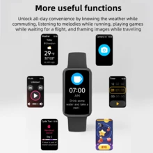 PANDA IDB05 Full Touch Smartwatch, Supports Multi-Language, Bluetooth Call, SMS Notification, Pedometer, Music Control, Remote Camera, Alarm, Flashlight And More Multifunction Smartwatch, 3ATM Waterproof For Swimming, Supports 100 Sports Types, Compatible With Android/IOS Phones - Black - View 10