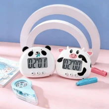 SOKANY Multifunctional Cartoon Timer, Forward And Reverse Countdown Function, Battery Powered (1 X AAA Battery), Large LCD Screen, Clock/Alarm Display Function, With Stand, Suitable For Learning And Work And Other Multiple Scenarios - Red Panda - View 6
