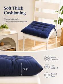 Soft Breathable Modern Square Seat Cushion, Comfortable Dining Chair Pad, Suitable For All Seasons, Fashionable Home/Office/Dining Chair Cushion, Bohemian Style Floor Mat/Tatami Seat Cushion, Multi-Functional Seat Pad - one-size - View 6