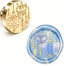 1pc Snowflake/Moon/Fox/Dragon/Happy Birthday/Crane/Leopard Brass Wax Seal Stamp Head (Handle Not Included) Suitable For Wedding Party Invitation Envelopes Cards Gift Packaging - Single Piece - View 32