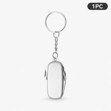 1/10/30pcs Custom 4-In-1 Mini Multi Tool Keychain, Personalized Engraved Metal Key Ring, Bottle Opener Nail File Gift For Men Women Dad Outdoor Travel - Silver - View 7
