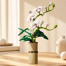 Orchid Bouquet Building Blocks, Artificial Flower Building Set, DIY Creative Plant Collection Decorative Gift - TOY760 - View 3