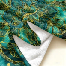 1PC Flannel Blanket, Summer Blanket, Bed Blanket , Blankets For Camping, Blanket For Beach, Throw Blanket, Multi-Use Blanket Soft , Cooling Blanket - Blanket - View 9