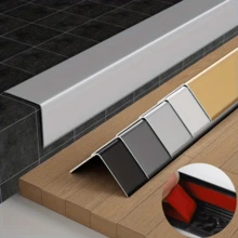 3pcs 50cm/19.68in Decorative Metal Aluminum Wall Corner Guards Wall Edge Protectors - 3pcs - View 8