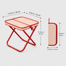 Portable Multi-Functional Outdoor Picnic Camping Folding Chair, 330 Lbs Weight Capacity, Lightweight Sturdy Frame, Easy To Set Up And Fold, Super Lightweight Fishing Stool, Travel Seat, Enhanced Fishing Gear - Black - View 6