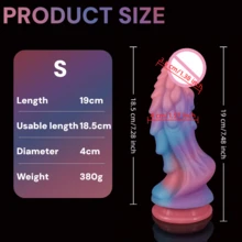 Silicone Realistic Dildo, Glowing Colorful Lifelike Penis Toy, Adult Sex Toy For G-Spot And Prostate Orgasm, Realistic Penis, For Him - one-size - View 23