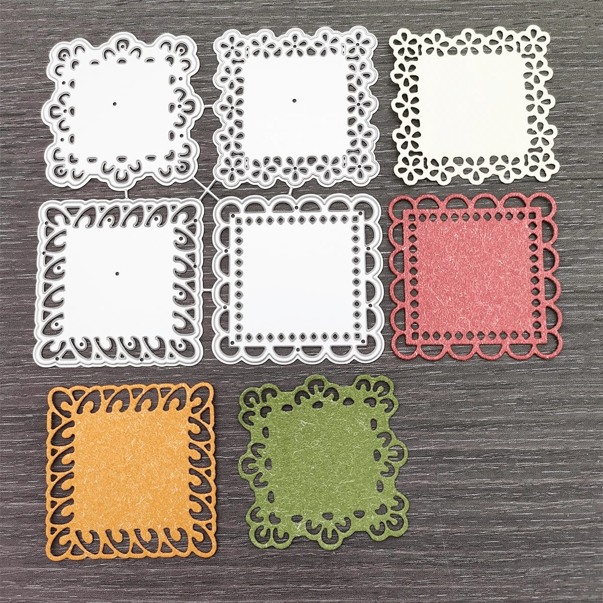 Lace Layering Frame Die For Card Making, Irregular Pattern Cutting Die, Metal Die-Cutting Die, Scrapbooking Die, DIY Embossing And Etching Template For Crafts - DX576 - View 1
