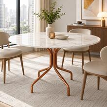 Pé de Mesa Quadrado 75cm para Tampo de Madeira, Mármore, Granito ou Vidro Klicmix - Cobre - Visão 4