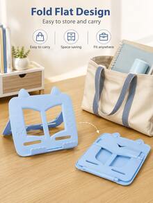 Multifunctional Foldable Reading Stand, Suitable For Books, Smartphones, Tablets And Laptops, Ideal For Students Learning, Office Work, Travel, Can Stably Support Reading Materials And Devices - One Size - View 7