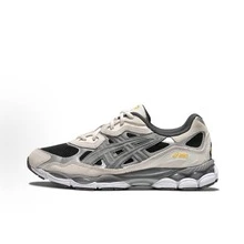 ASICS Gel-NYC Sneakers - Authentic Unisex Retro Lifestyle Running Shoes | Viral 2026 Sportstyle Urban Trainers | Premium Gel Technology Cushioning | Durable Suede & Mesh Performance Footwear | Classic Comfort Daily Sneakers - Griege Black - 查看 1