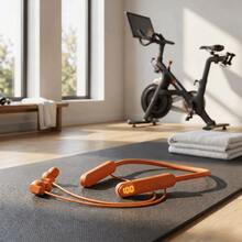 2026 Upgraded Bluetooth Neckband Headset, ACS 360° Panoramic Sound, 42H Battery Life, Bluetooth 5.4, Skin-Friendly Strap, Great For Running & Music Lovers - Orange - View 6