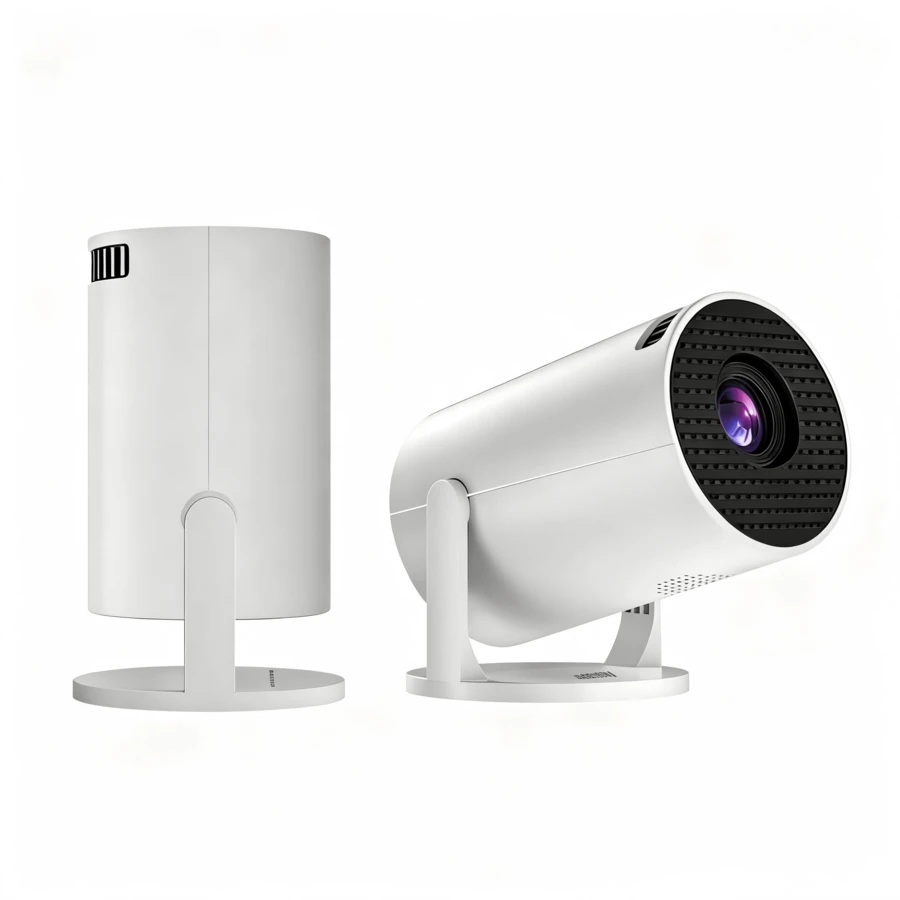 Android 14 Flagship Smart Projector 5000 ANSI Lumens 4K UHD Support Auto Focus Auto Keystone Correction WiFi6 Bluetooth 5.3 Low Latency Gaming Ultra Quiet Portable Home Cinema Projector Suitable For Office Education Compatible With 5V 2A/3A Charger Includes Data Cable - 白色 - 查看 1