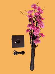 1PC 24 LED 60CM Pink Plum Blossom Tree Light, USB & Battery Dual Use, Artificial Glowing Tree Lamp, Wedding Aisle Decor Light, Hotel Banquet Decoration Light, Romantic Atmosphere Tree Light, Desktop Ornament Light, Birthday Party Decoration Light - Yellow - View 10
