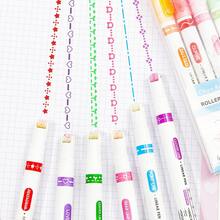 Pattern Curve Marker Pen, Cute Floral Outline Pen, Bullet Journal Border, Highlight, Decoration, Drawing Pen Set - Multiple Styles - View 4