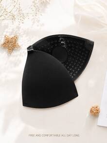 Women'S Transparent Shoulder Strap Bra Lingerie Accessory - Black - View 4