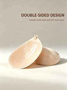 1/3 Pairs Silicone Adhesive Push-Up Bra, Invisible Strapless Sticky Bra, Backless Lift-Up Nipple Covers, Suitable For Wedding And Party Dresses - Multicolor - View 8