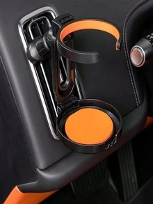 1pc Multi-Function Universal Car Air Vent Cup Holder, With Cup Tray, Car Cup Holder Installed On Air Vent, Ashtray Holder - A - View 7