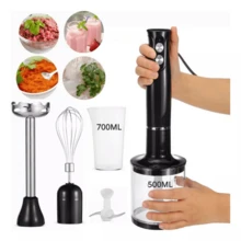 SOKANY 4-In-1 Multifunction Electric Mixer, 500W High Power, 2-Speed Control, Detachable Base, Suitable For Beating Eggs, Mixing Meat, Making Baby Food And Juicing, Ideal For Home And Hotel Use - Black - View 9