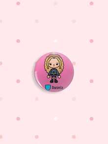 1/6Pcs Cute Cartoon Katseye Button Pins Pink Version Character Brooches, K-Pop Style Lapel Badges For Backpack & Jacket Decor, Lovely Gift For Girls & Fans - Multicolor - View 9