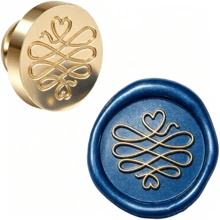 1pc Snowflake/Moon/Fox/Dragon/Happy Birthday/Crane/Leopard Brass Wax Seal Stamp Head (Handle Not Included) Suitable For Wedding Party Invitation Envelopes Cards Gift Packaging - Single Piece - View 17