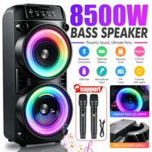 Portable Bluetooth Speaker, Multifunctional Speaker, Modern Audio Device, Dual Bass Portable Outdoor Wireless Speaker, Supports BT/USB/TF/TWS/MIC/Microphone, FM Radio, Suitable For Outdoor, Camping, Parties, Ideal Gift, Loud Stereo Speaker - View 13