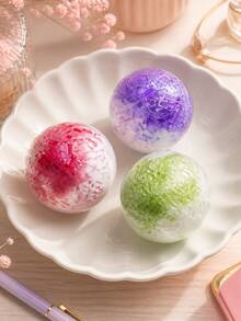 1pc Handmade Crushed Ice Texture Malleable Squeeze Ball, Crystal Particle Soft Round Ball Hand Squeeze Toy, Suitable For Children - Crushed Ice Ball - View 6