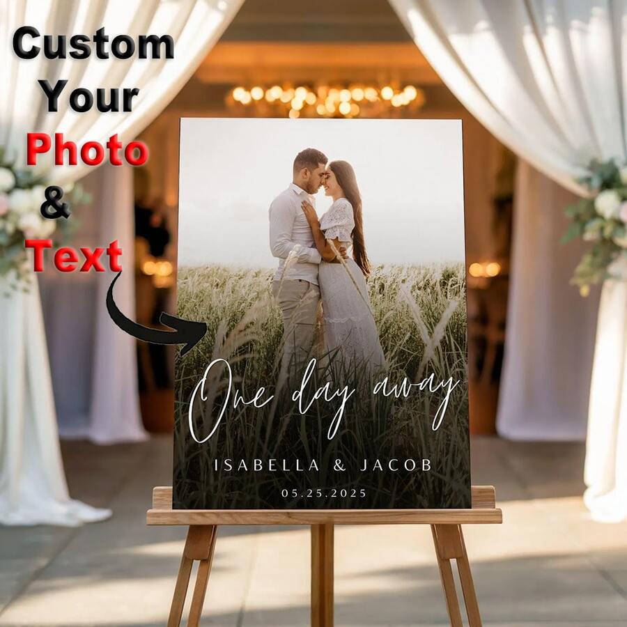 1件客製化海報印刷-無框個性化海報-家庭照片海報-婚禮海報 肖像與直式,可用您的照片、名人、風景等客製化-送給朋友與家人的完美禮物,居家裝飾理想之選 - 彩色 - 查看 1