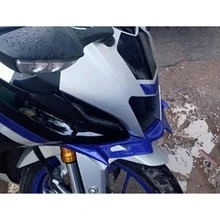 Universal Motorcycle Front Fairing Wing | Aerodynamic Spoiler Wind Deflector Shell | Front Lip Chin Guard Windshield Protector Compatible With R125 R15 V4 PCX160 ADV160 - A - View 4