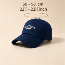 1 Stück Gothic-Stil lässige Herren-Baseballkappe, Buchstabenstickerei, Unisex-Mode, Sonnenschutz, geeignet für Outdoor-Aktivitäten - mehrfarbig - Übersicht 10