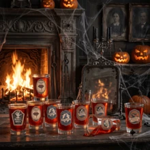 4/6/50pcs Halloween Acrylic Shot Glasses, Transparent Plastic Mini Shot Glasses, Suitable For Liquor, Wine, Whiskey And Party Cocktails, Cute Witch Potion Cups, Pumpkin Decor, Candy Bar, Friends Gift, Halloween Home Decor, Halloween Party Favors - Transparent 001 - View 5