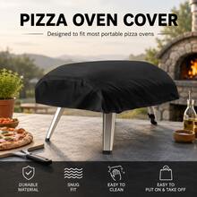 Pizza Oven Cover-2 Sizes Available, Heavyweight 300D Oxford Fabric(Black), The Bottom Features A Drawstring Design, Suitable For 12 Inch Pizza Oven, 16 Inch Pizza Oven, Pizza Oven, Pizza Oven Outdoor(Only The Protective Cover) - View 6