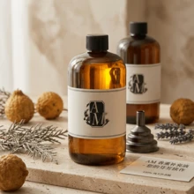 500ml Huile Essentielle d'Aromathérapie, Liquide de Recharge pour Diffuseur sans Flamme, Convient aux Diffuseurs à Bâtonnets, Diffuseurs sans Flamme (Concentration de 30%, la plupart des produits sur le marché sont de 4%-6%), Huile Essentielle d'Aromathérapie sans Flamme de Qualité Hôtelière Premium pour Diffuseur à Bâtonnets - Taille Unique - Voir 3