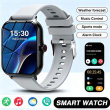 Nuevo reloj inteligente de 260mAh con pantalla táctil completa, llamadas y mensajes, reloj deportivo multifunción con alarma, calculadora, calendario y clima - Multicolor - Ver 10
