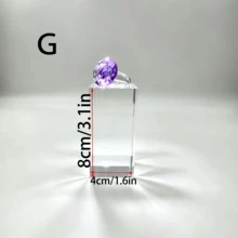 4pcs Acrylic Display Stands, Figurine Display Racks, Transparent Desktop Jewelry Perfume Display Storage Racks, Suitable For Crystal Caves, Rocks, Small Collectibles Display Blocks - one-size - View 21