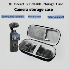 1pc Suitable For Pocket 3/4 Body Storage Bag, Pressure-Resistant, Drop-Proof, Waterproof Mini Portable Handbag, Pocket 3/4 Action Camera Storage Box, EVA Hard Camera Case, Sports Camera Accessories - View 3