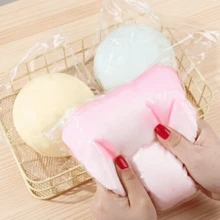 1pc 10cm Extra Large Fluid Cheese Ball Stress Relief Giant Fluid Ball Daifuku Squeeze Toy, Large Slow Rebound Stress Relief Toy, Mud-Like Daifuku Squeeze Toy, Surprise Gift, Birthday Gift, Easter Gift, Perfect Gift, Gift Toy - Multicolor - View 5
