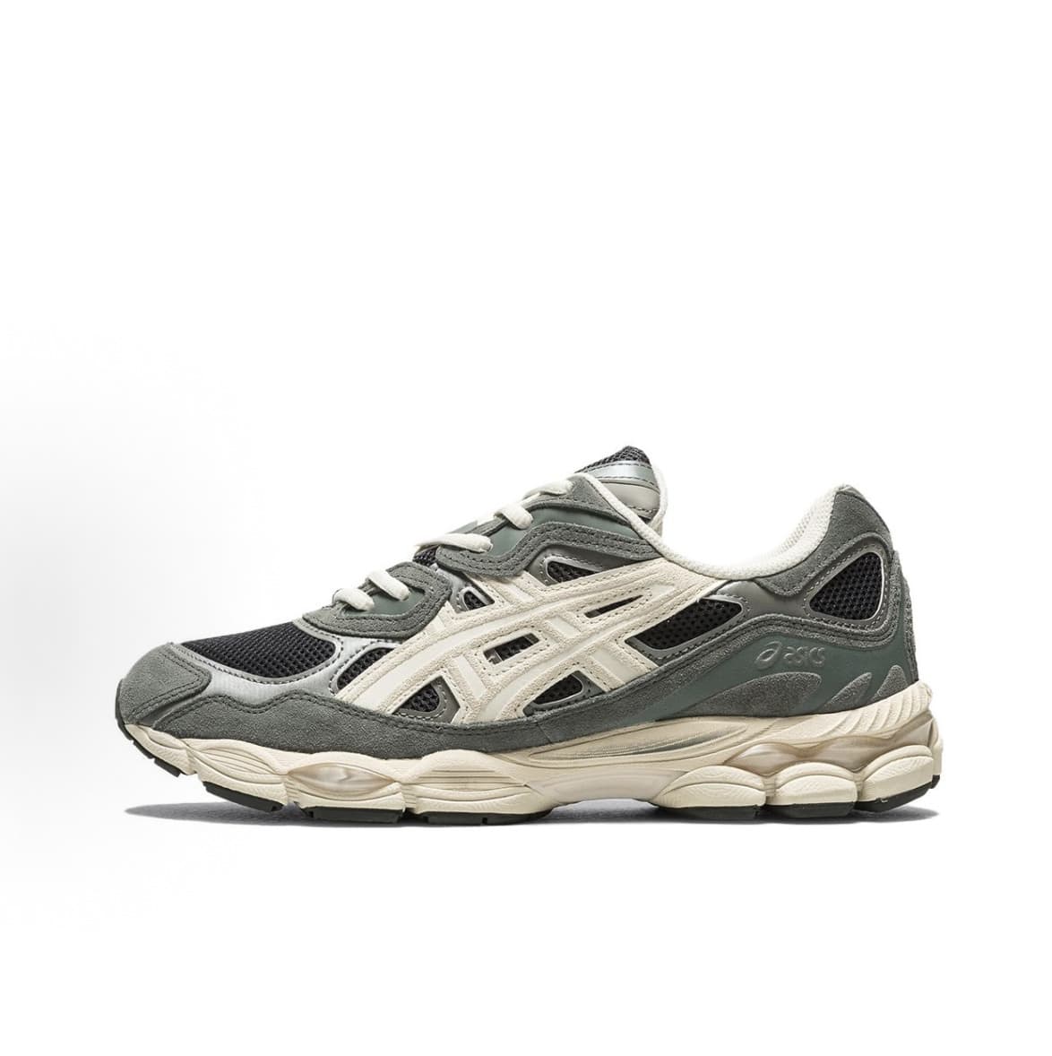 ASICS Gel-NYC Sneakers - Authentic Unisex Retro Lifestyle Running Shoes | Viral 2026 Sportstyle Urban Trainers | Premium Gel Technology Cushioning | Durable Suede & Mesh Performance Footwear | Classic Comfort Daily Sneakers - 米色 灰色 黑色 - 查看 1
