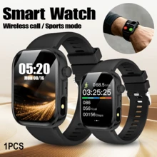 AQMWWG Jam Tangan Pintar Olahraga yang Ditingkatkan dengan Fungsi Senter, Notifikasi Panggilan/Pesan Nirkabel/Berbagai Mode Olahraga/Kamera, Musik, Alarm, Cuaca, Wallpaper yang Dapat Disesuaikan, Desain Modis, Layar Definisi Tinggi, Cocok untuk Penggunaan Sehari-hari dan Hadiah Liburan. - View 10