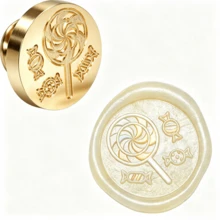 1pc Snowflake/Moon/Fox/Dragon/Happy Birthday/Crane/Leopard Brass Wax Seal Stamp Head (Handle Not Included) Suitable For Wedding Party Invitation Envelopes Cards Gift Packaging - Single Piece - View 23
