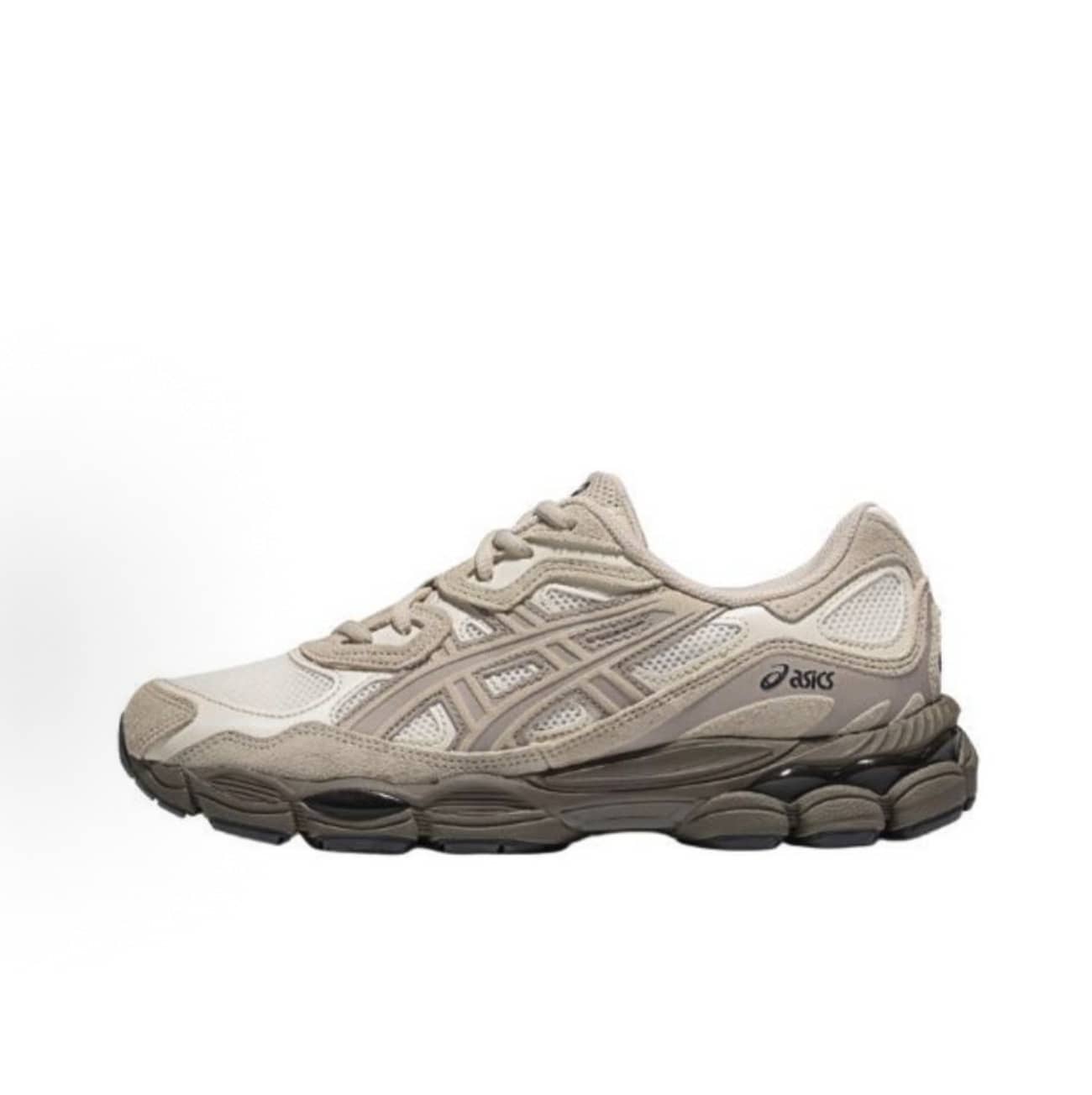 ASICS Gel-NYC Sneakers - Authentic Unisex Retro Lifestyle Running Shoes | Viral 2026 Sportstyle Urban Trainers | Premium Gel Technology Cushioning | Durable Suede & Mesh Performance Footwear | Classic Comfort Daily Sneakers - 卡其色 - 查看 1
